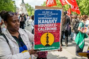 Demonstration in support of Kanaky