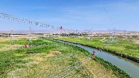 West-east Power Transmission Network Construction in Korla