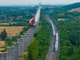 Shanghai-Nanjing-Hefei high-speed Railway Construction