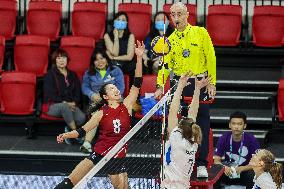 (SP)PHILIPPINES-MANILA-VOLLEYBALL-ASIAN WOMEN'S CHALLENGE CUP 2024-KAZAKHSTAN VS CHINA'S HONG KONG