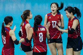 (SP)PHILIPPINES-MANILA-VOLLEYBALL-ASIAN WOMEN'S CHALLENGE CUP 2024-KAZAKHSTAN VS CHINA'S HONG KONG