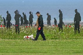 Upcycled Soldier Silhouettes Honor D-Day At British Normandy Memorial