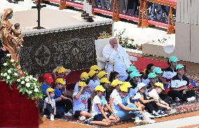 Pope Francis Leads Holy Mass On World Children's Day - Vatican