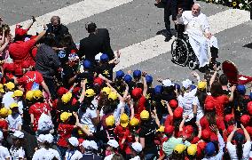 Pope Francis Leads Holy Mass On World Children's Day - Vatican