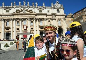 Pope Francis Leads Holy Mass On World Children's Day - Vatican