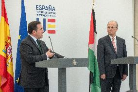 Palestinian PM Mohamed Mustafa Visit To Brussels