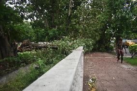 Heavy Rain And Wind Due To Cyclone Remal In Kolkata, India