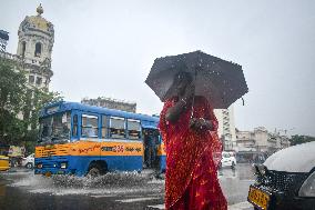 Heavy Rain And Wind Due To Cyclone Remal In Kolkata, India