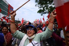 Nepal Opposition Hit Street Demanding Resignation Of Home Minister Over Cooperative Frauds