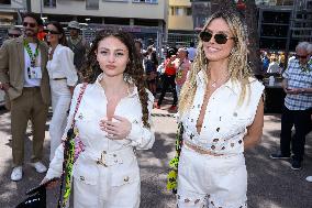 Heidi And Leni Klum Attend Monaco GP