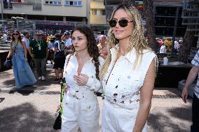 Heidi And Leni Klum Attend Monaco GP