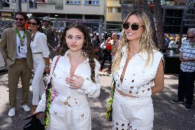 Heidi And Leni Klum Attend Monaco GP