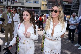 Heidi And Leni Klum Attend Monaco GP