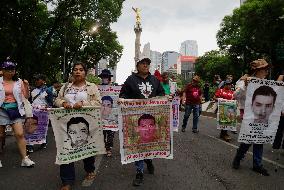 Mothers And Fathers Of The 43 Missing Normal Students From Ayotzinapa Demand Justice Almost 10 Years After Their Disappearance
