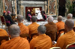 Pope Francis Meets Buddhist Monks - Vatican