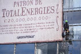 Greenpeace Action Against TotalEnergies - Paris