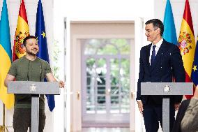 Volodimir Zelensky Visit To Spain - Madrid