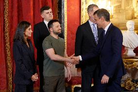 Volodimir Zelensky Visits Madrid