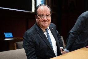 Francois Hollande hearing at the Senate - Paris