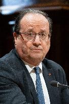 Francois Hollande hearing at the Senate - Paris