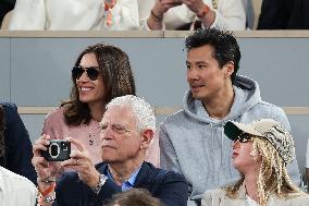 Celebrities In Stands At The 2024 French Open - Village Day Two NB