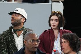 Celebrities In Stands At The 2024 French Open - Village Day Two NB