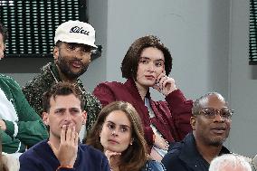 Celebrities In Stands At The 2024 French Open - Village Day Two NB