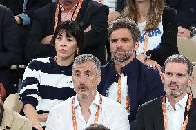 Celebrities In Stands At The 2024 French Open - Village Day Two NB