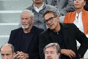 Celebrities In Stands At The 2024 French Open - Village Day Two NB