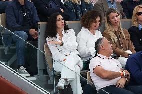 Celebrities In Stands At The 2024 French Open - Village Day Two NB