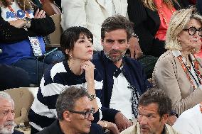 Celebrities In Stands At The 2024 French Open - Village Day Two NB