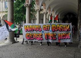 Pro-Palestine Demonstration At The State University - Milan