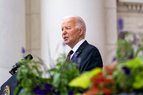 President Biden Visits Arlington National Cemetery On Memorial Day