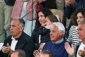 Xisca Perello With Rafael Nadal's Son In Stands At The 2024 French Open - Village Day Two NB