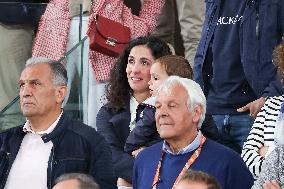 Xisca Perello With Rafael Nadal's Son In Stands At The 2024 French Open - Village Day Two NB