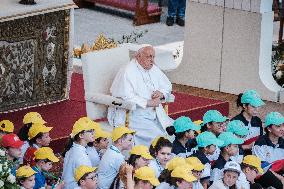 Pope Francis Leads Mass At St. Peter's Square On World Children's Day
