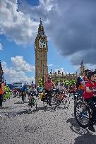 Third And Final Stage Of The For Ride London, May 26th 2024: Members Of The Public