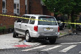 Vehicle Collision Following Police Pursuit In Brooklyn New York