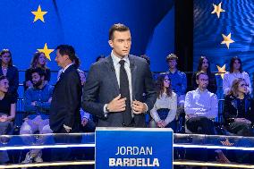 European elections a debate hosted by French owned TV channel BFMTV - Paris