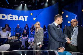 European elections a debate hosted by French owned TV channel BFMTV - Paris