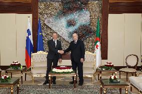 ALGERIA-ALGIERS-PRESIDENT-SLOVENIA-PM-MEETING