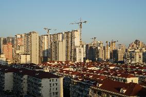 High-rise Residential Complexes are Construction in Shangh