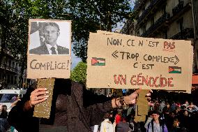Pro Palestine Rally In Paris, France