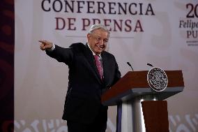 Mexico’s President Andres Manuel Lopez Obrador Briefing