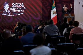 Mexico’s President Andres Manuel Lopez Obrador Briefing