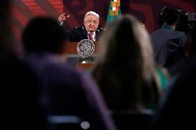 Mexico’s President Andres Manuel Lopez Obrador Briefing