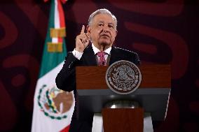 Mexico’s President Andres Manuel Lopez Obrador Briefing