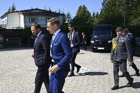 President of Finland Alexander Stubb visits The Rakett 69 Science Studios to meet with the Unicorn Squad in Tallinn,...