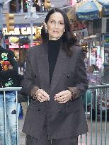 Carrie-Anne Moss At GMA - NYC