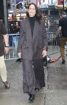 Carrie-Anne Moss At GMA - NYC